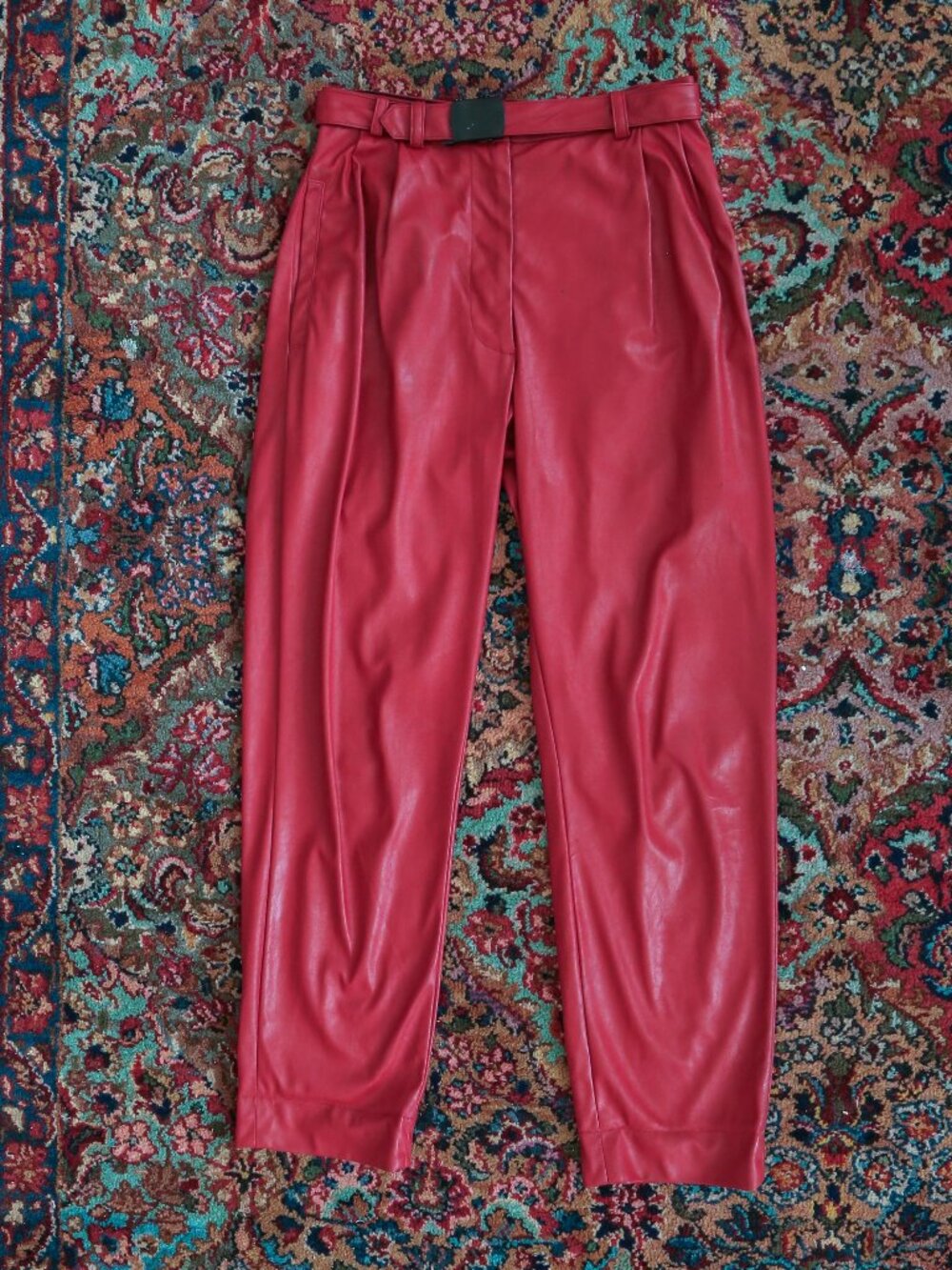 Rachel Comey High Waisted Leather Pants, Size XS